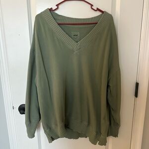 Aerie oversized V-neck sweater